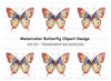 Elegant Butterfly Clipart Bundle