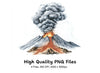 Lava Flow Volcano Clipart Bundle
