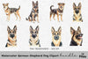 German Shepherd Dog Clipart Bundle