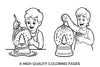 Christmas Snow Globe Craft Coloring Books