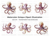 Octopus Clipart Bundle