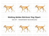 Golden Retriever Dog Clipart Bundle