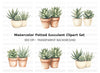 Succulent Plants Clipart Bundle