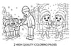 Winter Candy Cane Sharing Coloring Books
