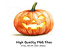 Spooky Halloween Jack-O'-Lanterns Clipart Bundle