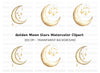 Dreamy Moon and Stars Clipart Bundle