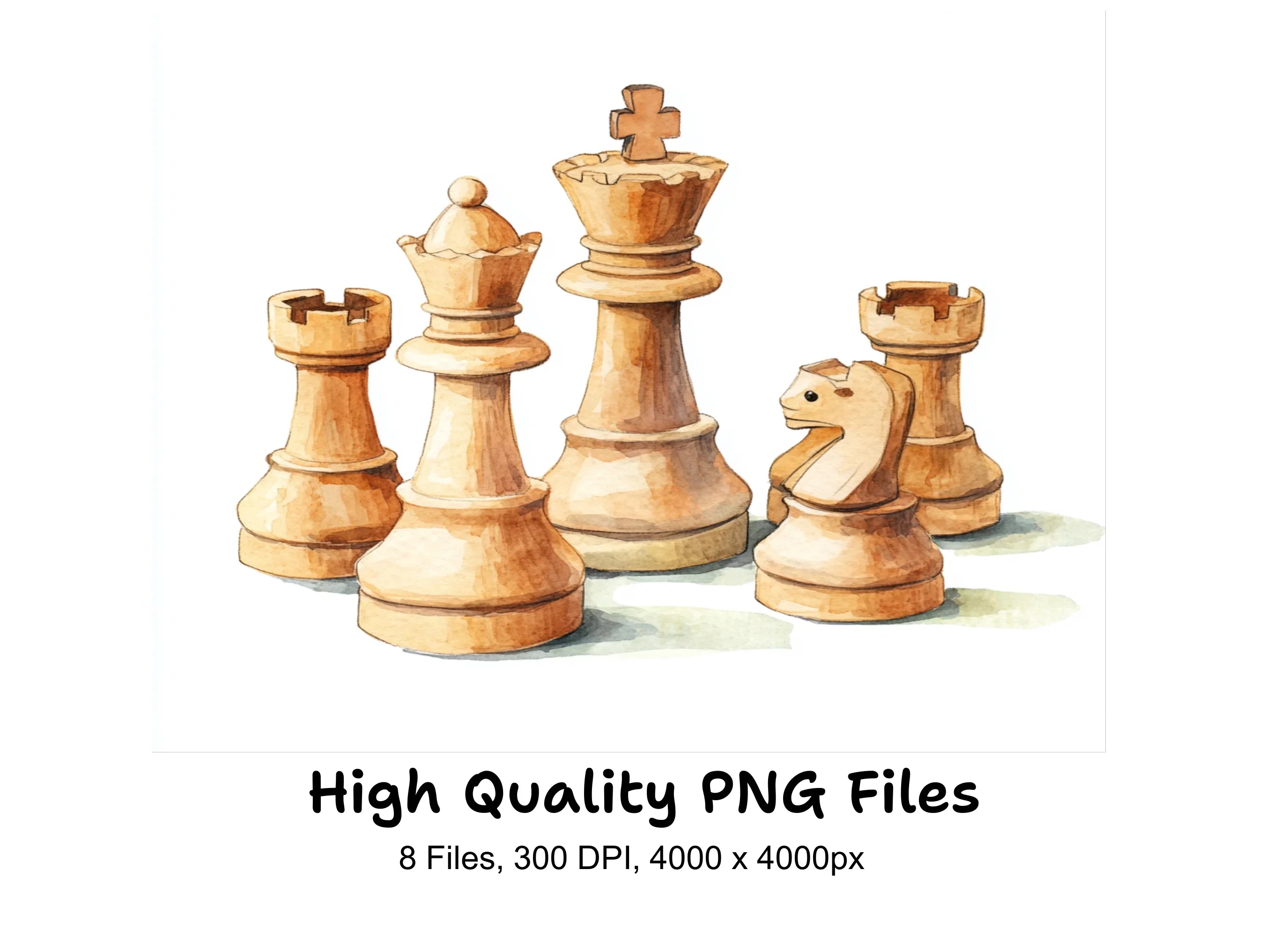 Chess Pieces Clipart Bundle