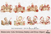 Cute Christmas Babies and Elves Clipart Bundle