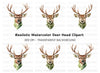Geometric Deer Head Clipart Bundle