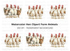 Rustic Farmhouse Hens Clipart Bundle