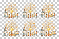 Tree with Teacher and Student Clipart Bundle - CraftNest - Digital Crafting and Art