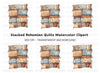 Boho Quilt and Blanket Clipart Bundle