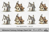 Whimsical Fantasy Cottage Clipart Bundle