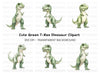 Cute Baby Rex Dinosaur Clipart Bundle