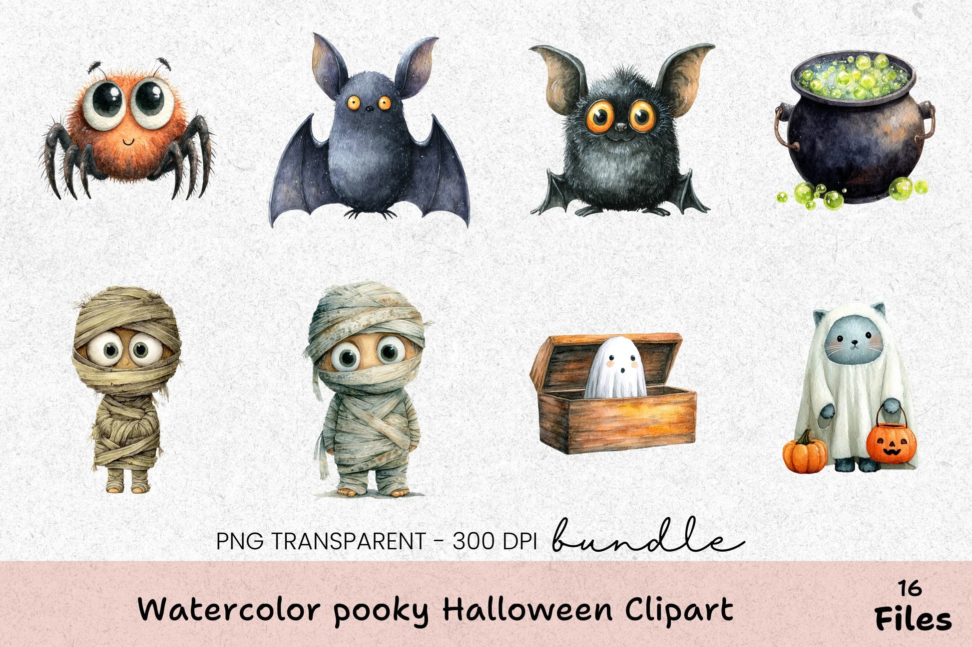Pooky Halloween Clipart Bundle - CraftNest - Digital Crafting and Art