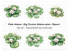 Elegant Water Lily Clipart Bundle