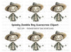 Cute Scarecrow Boy Halloween Clipart Bundle