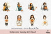 Spooky Girl Clipart Bundle for Halloween Designs