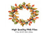 Autumn Wreath Clipart Bundle