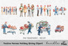 Festive EMS Ambulance Clipart Bundle