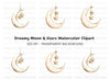Moon and Stars Clipart Bundle