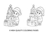 Christmas Gifts and Cards Coloring Books