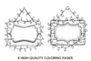 Christmas Lights Wooden Sign Coloring Books