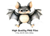 Cute Bat Clipart Bundle
