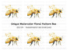 Floral Bee Clipart Bundle