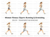 Dynamic Running Women Clipart Bundle