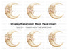 Moon Sleeping Face Clipart Bundle