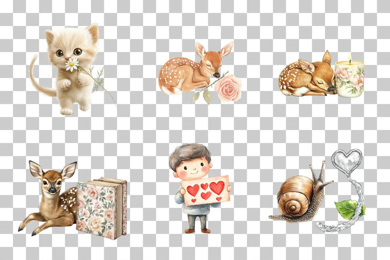 Adorable Animal & Cozy Scene Clipart Bundle - CraftNest - Digital Crafting and Art