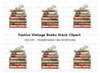 Christmas Books Stack Clipart Bundle