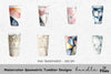 Geometric Tumbler Designs Clipart Bundle