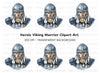 Viking Warrior Clipart Bundle