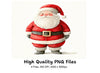 Chubby Santa Claus Clipart Bundle