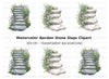 Stone Steps Clipart Bundle