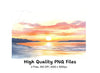 Sunset Beach Clipart Bundle
