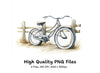 Vintage Bicycle Clipart Bundle