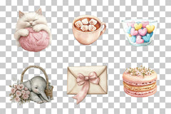 Whimsical Sweetness & Animal Friends Clipart Bundle - CraftNest - Digital Crafting and Art