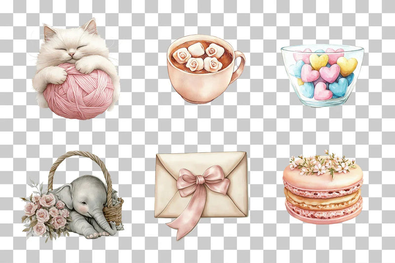 Whimsical Sweetness & Animal Friends Clipart Bundle - CraftNest - Digital Crafting and Art