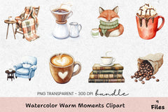 Warm Moments Clipart Bundle - CraftNest - Digital Crafting and Art