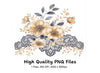 Floral Lace Clipart Bundle