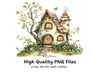 Enchanted Forest Dwelling Clipart Bundle