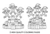 Jumping Elves and Gifts Coloring Books