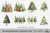 Charming Christmas Trees Clipart Bundle