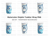 Dolphin Tumbler Clipart Bundle