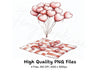 Heart Balloons Picnic Clipart Bundle