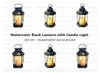 Vintage Lanterns Clipart Bundle
