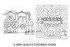 Cozy Christmas Fireplace Coloring Books